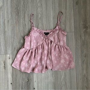 Y2K Rue21 Pink Ruffled Top